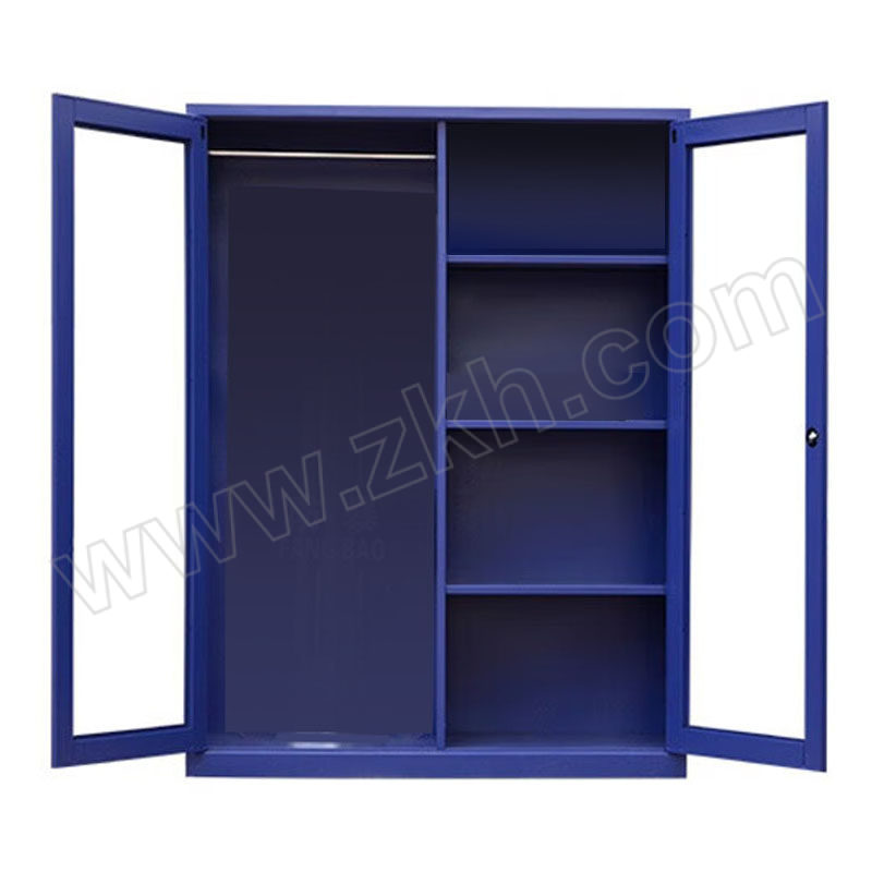 ZKH/震坤行 防暴器材装备柜 FBZBG-01 1200×400×1600mm 层板承重约50kg 蓝色 1个