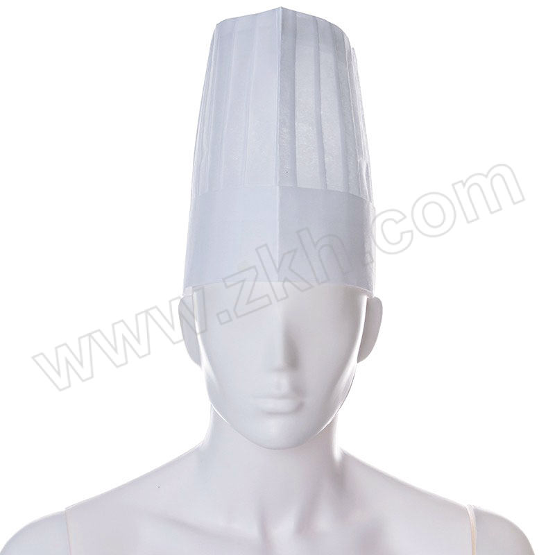 WINSTABLE/稳斯坦 W536系列一次性厨师帽 高23cm 宽29cm 中方 白色 20个 1包