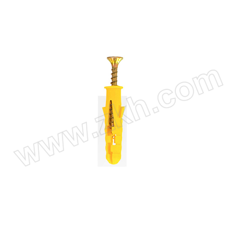 MALIBANG/马力邦 小黄鱼塑料膨胀螺栓 M10×50mm 黄色膨胀管+碳钢彩锌钉 1包