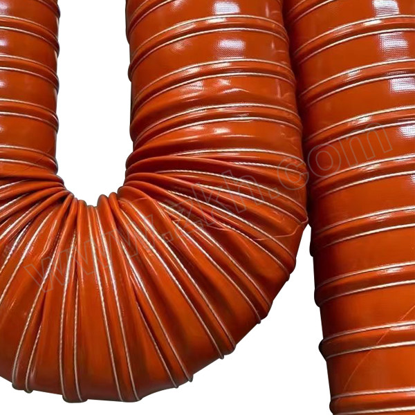 DINZOO/顶卓 红色矽胶硫化热风管防火管 63-65mm 长度4m 耐温-70~300℃ 1根