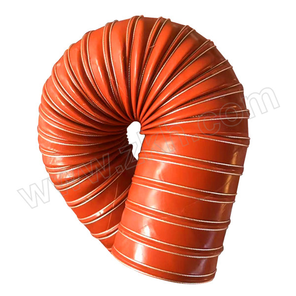 DINZOO/顶卓 红色矽胶硫化热风管防火管 63-65mm 长度4m 耐温-70~300℃ 1根