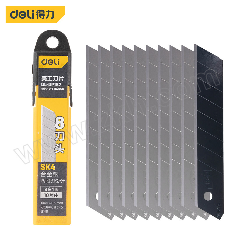 DELI/得力 18mm美工刀片 DL-DP182 1盒