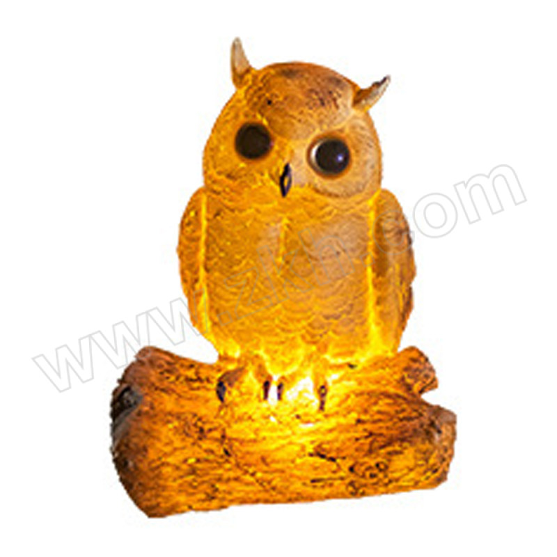 LONGDAI/龙代 LED仿真动物灯 黄光猫头鹰款 150×100×200mm 1W 220V 1个