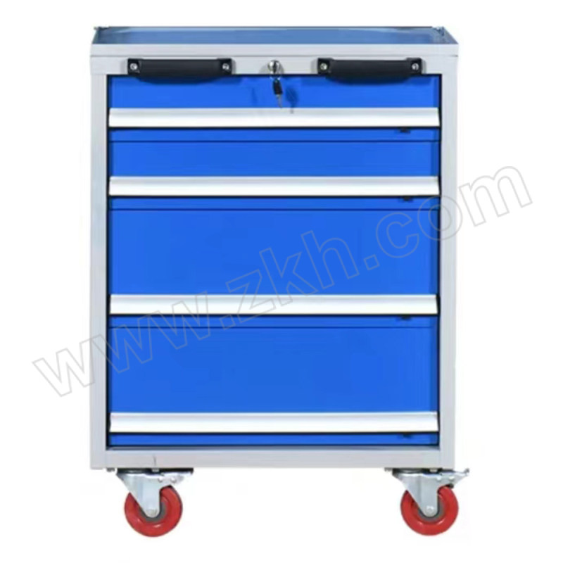XINWEI/新为 四抽工具车 XW-DGN-02 尺寸570×570×850mm 灰色+蓝色 承载100kg 1台