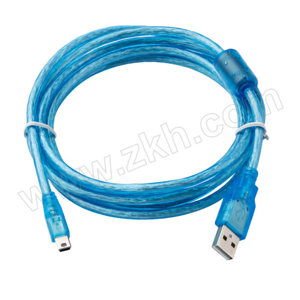 AMSAMOTION/艾莫迅 USB-mini数据线下载线 USB-mini-5M  编织蓝 5m 1根