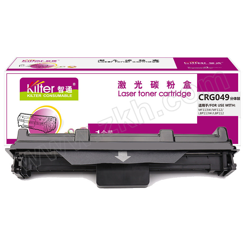 KILTER/智通 硒鼓 CRG049 黑色 适用佳能CANON iC MF112/lbP112/lbP113w/iC MF113w 带芯片 1支