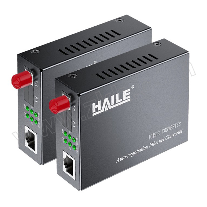 HAILE/海乐 电信工程级光纤收发器 HC-610FC-A/B 百兆单模单纤1光1电 20公里 FC口 1对