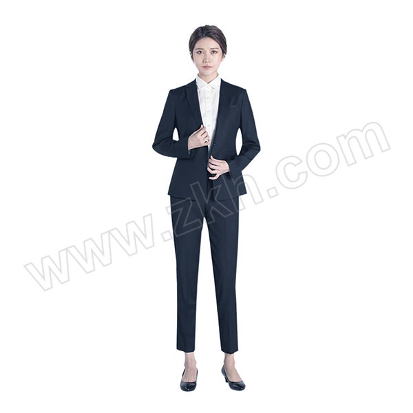 XISHUAI/西帅 女士商务西服套装 80%聚酯纤维+20%粘胶 5XL 藏青色 含上衣×1+裤子×1 1套