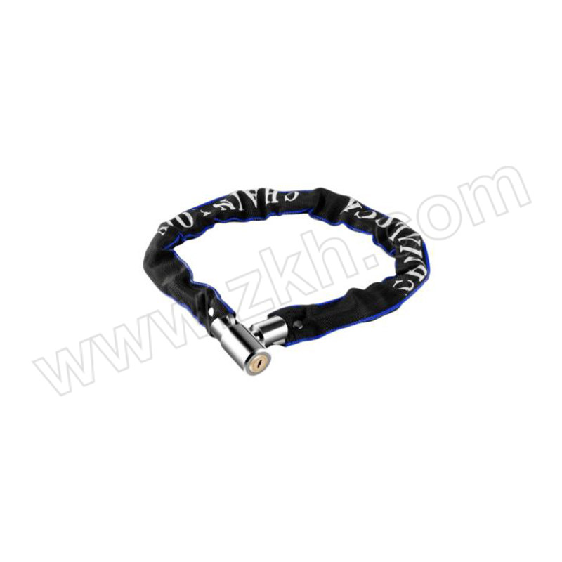 JZSB/京洲实邦 便携布带链条锁 JZSB-LS002 黑色 直径5mm 长65cm 钢 1个