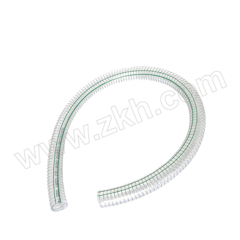 FGO PVC塑料食品级加厚透明钢丝软管 内径50mm 壁厚5mm 长度可定制 最长50m 默认发货不剪断 1米
