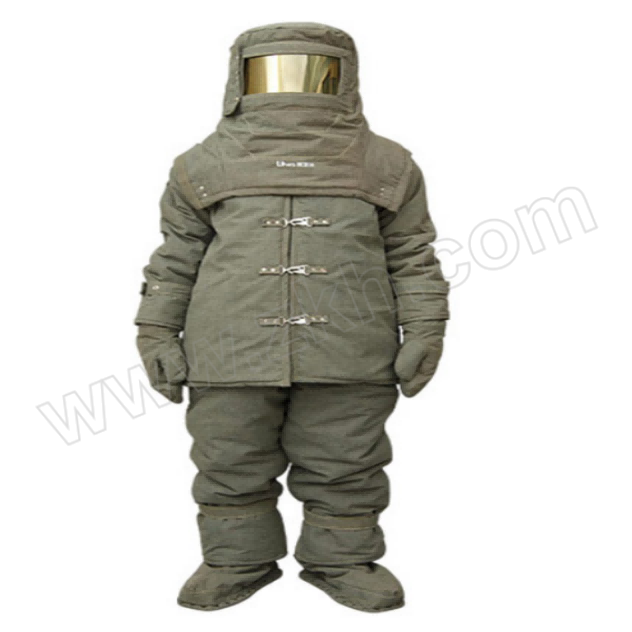 LWSH/劳卫士 消防避火服套装 QLWS-002 2XL 青绿色 含上衣+裤子+头罩+手套+44码避火靴 1套