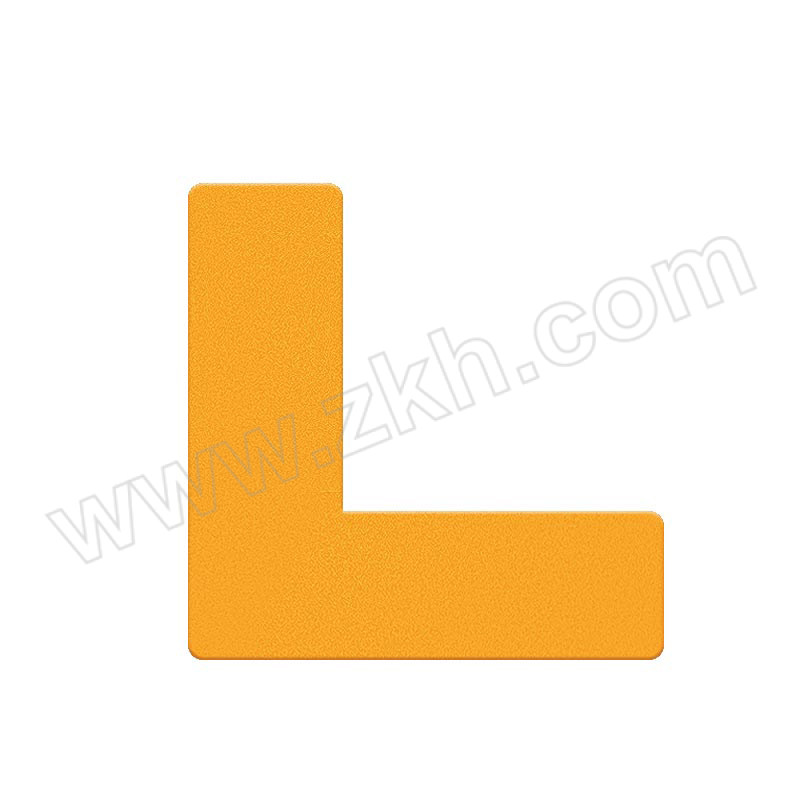 SHANGKE/上柯 桌面定位标识贴 B2819 L型 3×3×1cm 黄色 厚0.45mm 软质PVC背胶 1个
