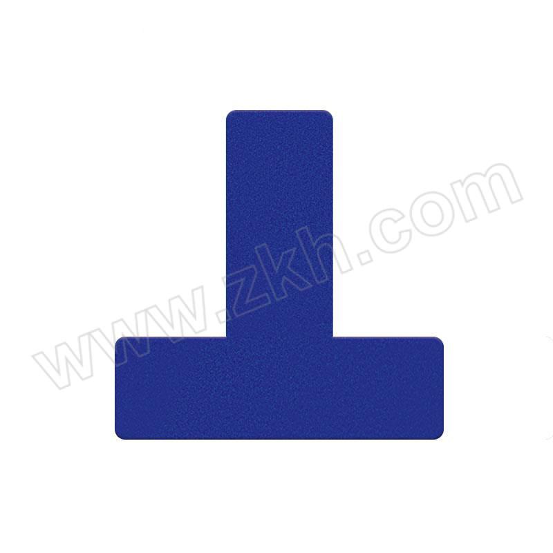 SHANGKE/上柯 桌面定位标识贴 B2828 T型 3×3×1cm 蓝色 厚0.45mm 软质PVC背胶 1个