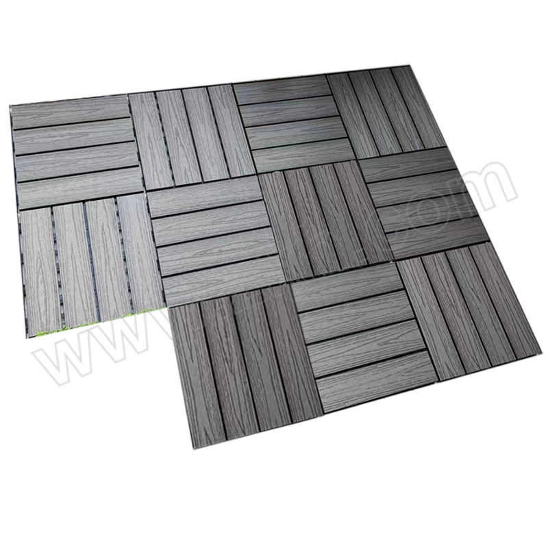 YUETONG/月桐 塑木地板拼接地板 DY-Y0259 1×1m  含安装 灰咖色 1平方米