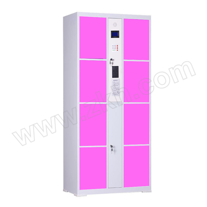 MASYOUNGER/马记亚哥 刷卡8门电子储物柜 HC-CC-16 尺寸850×460×1800mm 灰色+粉色 1台