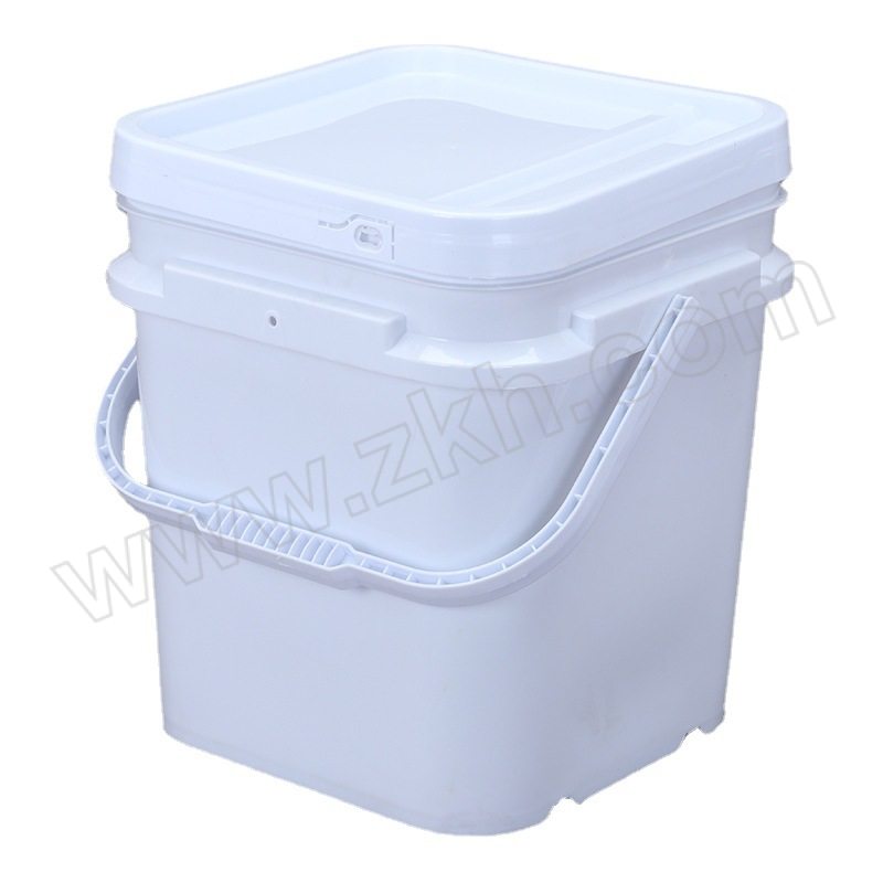 JZSB/京洲实邦 塑料方桶 JZSB-FT-019 白色 1个