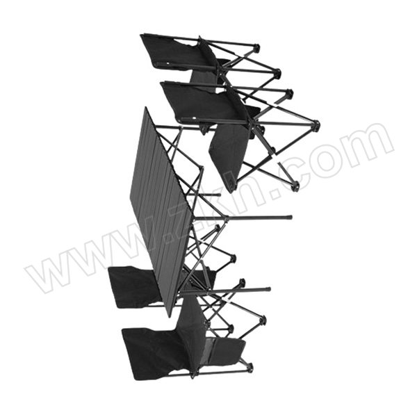 FTLY/飞图乐 户外折叠桌椅长桌五件套 ZDZY0300 长桌95×50×55cm 椅子65×39×39cm×4个 黑色 1套