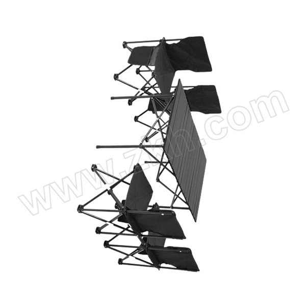 FTLY/飞图乐 户外折叠桌椅长桌五件套 ZDZY0300 长桌95×50×55cm 椅子65×39×39cm×4个 黑色 1套