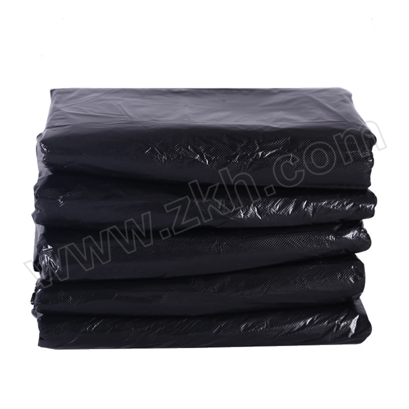 LU GONG BANG/鲁弓邦 黑色加厚大号垃圾袋 130×140cm 加厚款 58g 平口式 3.5丝 50只 1把