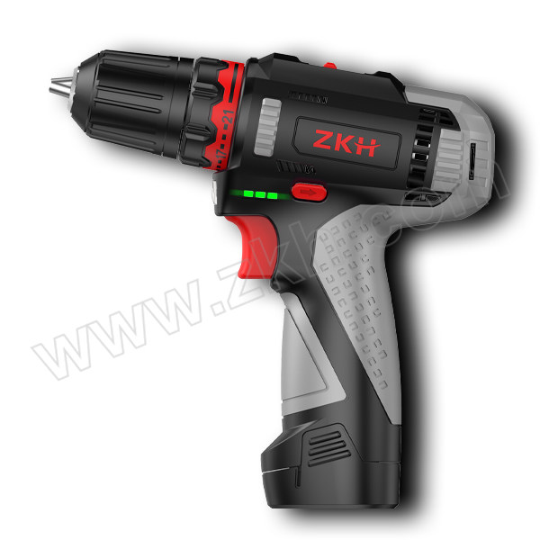 ZKH/震坤行 锂电充电式电钻/螺丝刀 EDLIS12-2-2 2.0Ah双速 21+1档调速两电一充 塑盒 1台