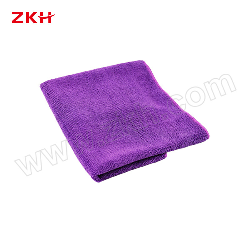 ZKH/震坤行 中号加厚超细纤维毛巾 MFC-TM1-PE 33×70cm 70g 紫色 1条