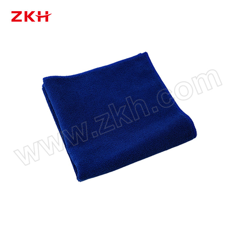 ZKH/震坤行 小号超细纤维毛巾 MFC-S2-BE 35×35cm 32g 深蓝色 1条