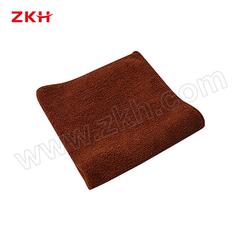ZKH/震坤行 中号加厚超细纤维毛巾 MFC-TM1-BN 33×70cm 70g 咖啡色 1条