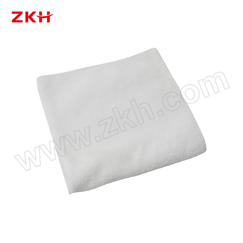ZKH/震坤行 小号加厚超细纤维方巾 MFC-TS1-WE 30×30cm 28g 白色 1条