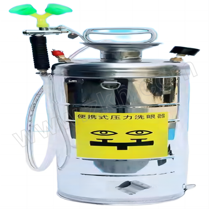 BOHUA/博化 便携式移动洗眼器 ZKH04-0782SS 12L 含不锈钢洗眼器×1+双口喷头×1 1套