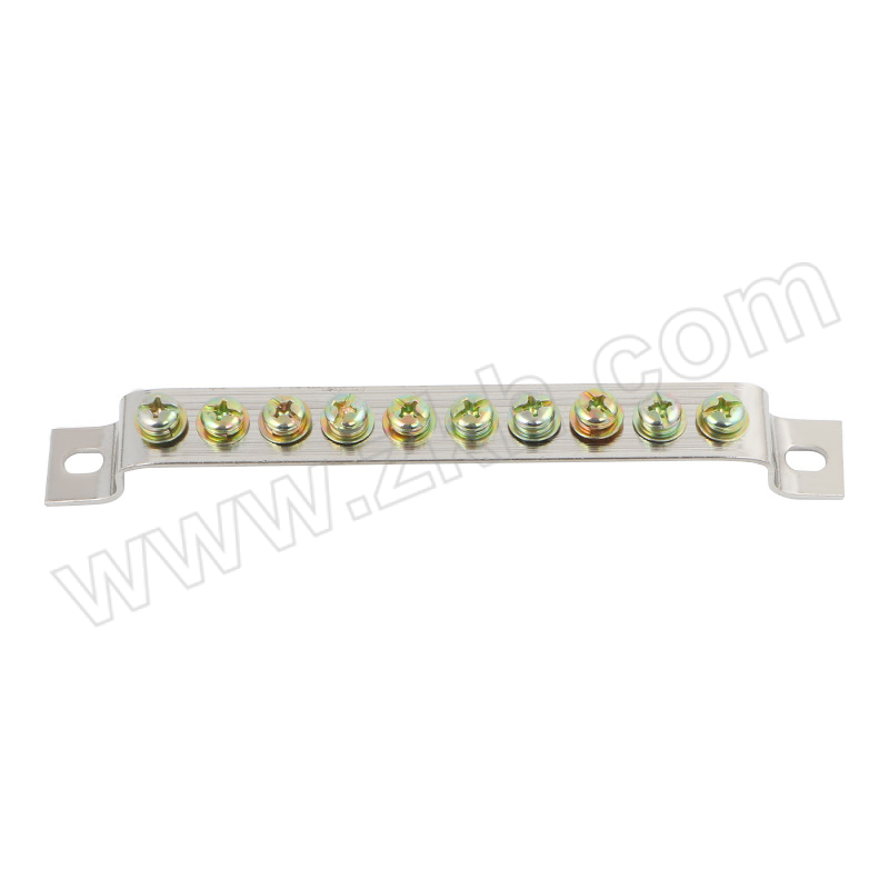CHAER/卡尔 10孔零地排系列 地排 厚1.5mm×宽14mm 十字螺丝 1个