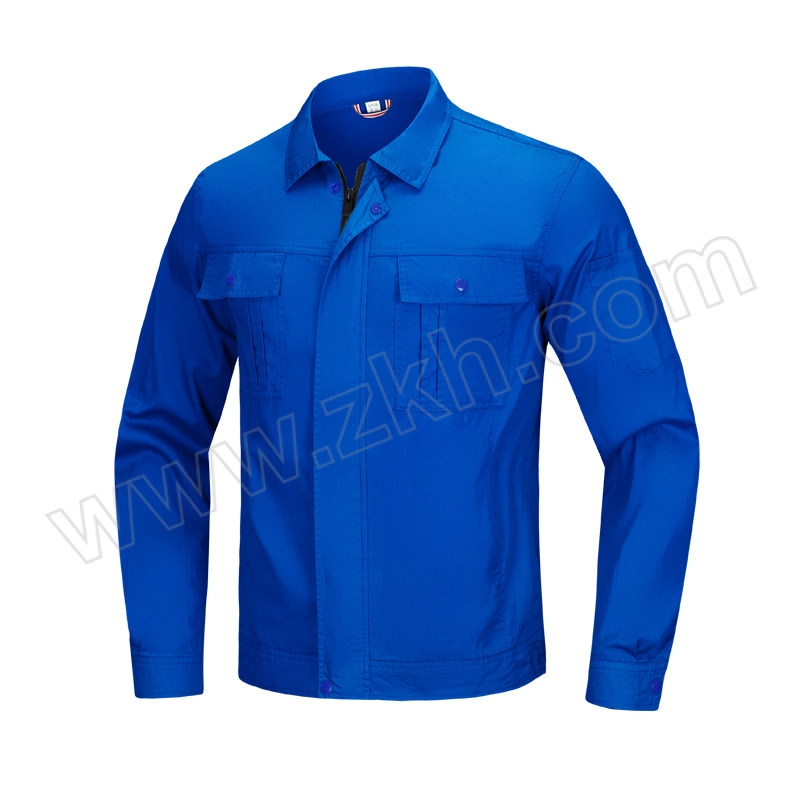 Gongyijiang/工依匠 纯棉纯色拉链夏季长袖 GYJ-6613 170码 宝蓝色 1件