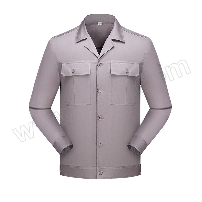 Gongyijiang/工依匠 纯棉系扣夏季长袖 GYJ-6618 160码 浅灰色 1件
