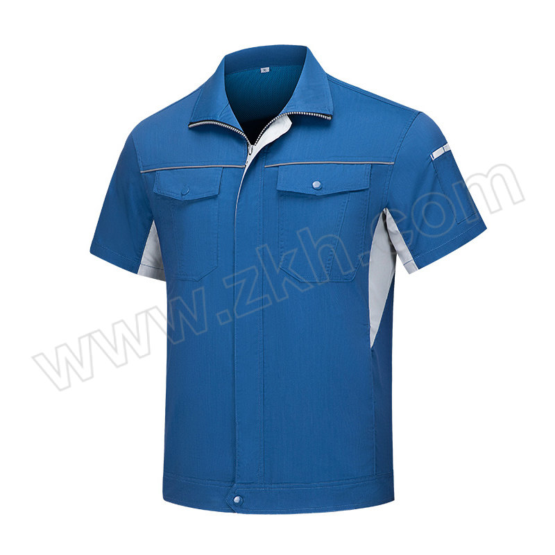Gongyijiang/工依匠 竹纤立领拉链款短袖 GYJ-501 160码 蟹青色 1件