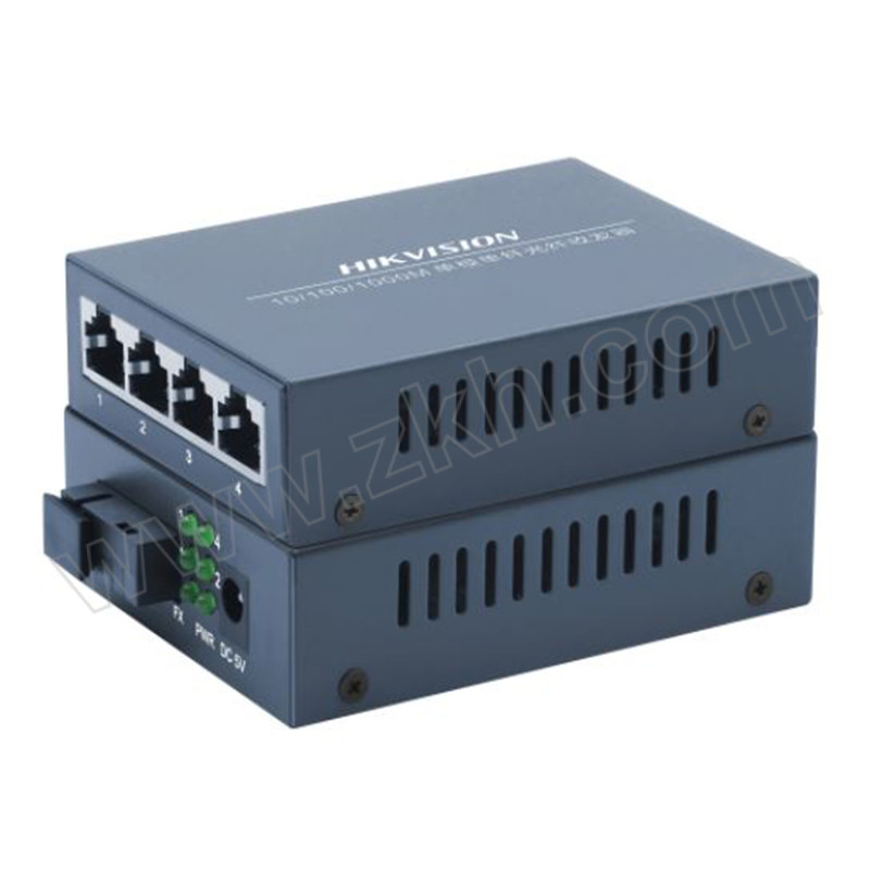 HIKVISION/海康威视 千兆单模单纤光纤收发器发送端20Km DS-3D504T-20E 5接口 单模光纤 1个