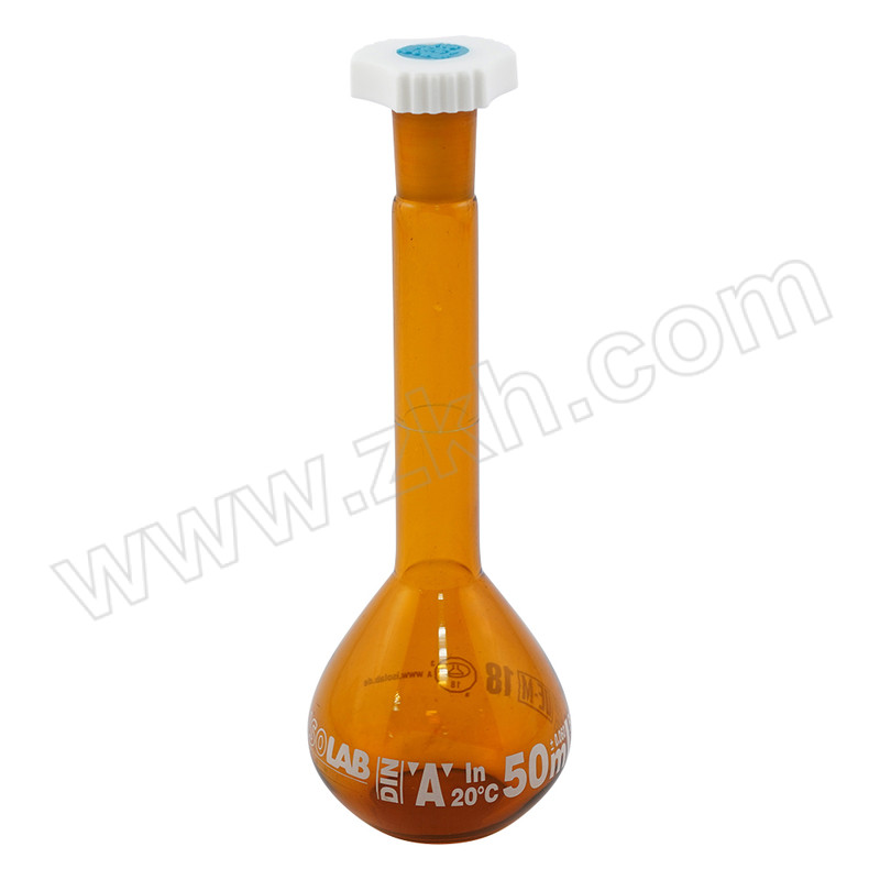 LLG LABWARE 带树脂塞量瓶(茶色) 3-8270-06 50mL 1个
