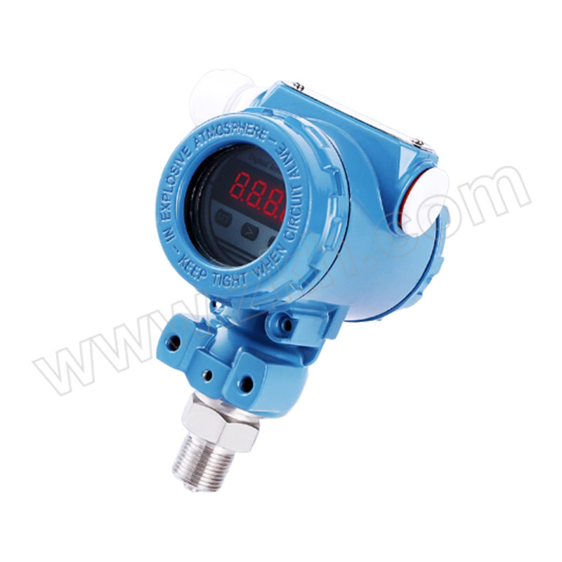 QIZIYI/齐自仪 压力变送器 P2088-22AT(-0.1~0.1MPa) 1/2NPT螺纹安装 数码显示 4~20mA两线制 1个