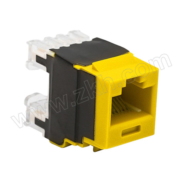 PANDUIT/泛达 NetKey CAT6A黄色非屏蔽网络铜模块 NK6X88MYL 1只