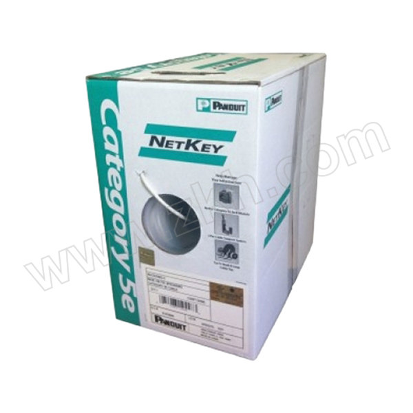 PANDUIT/泛达 CAT5E超五类  CM阻燃等级 24AWG非屏蔽网线 NUC5C04IG-CE 1卷