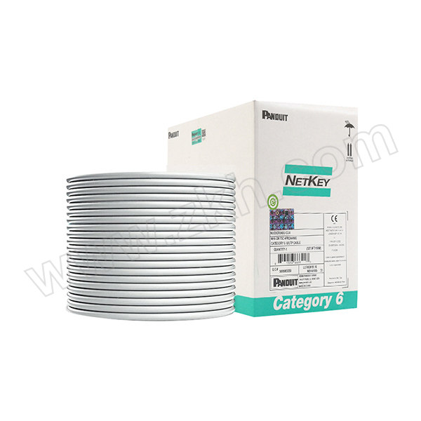 PANDUIT/泛达 CAT6六类 CM阻燃等级 24AWG非屏蔽网线 NUC6C04IG-FE 1卷