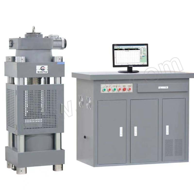SANYU/河北三宇 微机电液伺服压力试验机 HYE-3000 主机+油源控制柜 1套