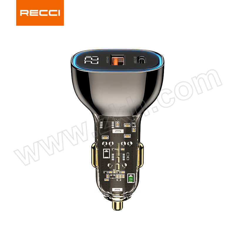 RECCI/锐思 RCC-N21车载快速充电器 RCC-N21 标配/征途系列/透明黑/PD20W+30W铝合金 1个