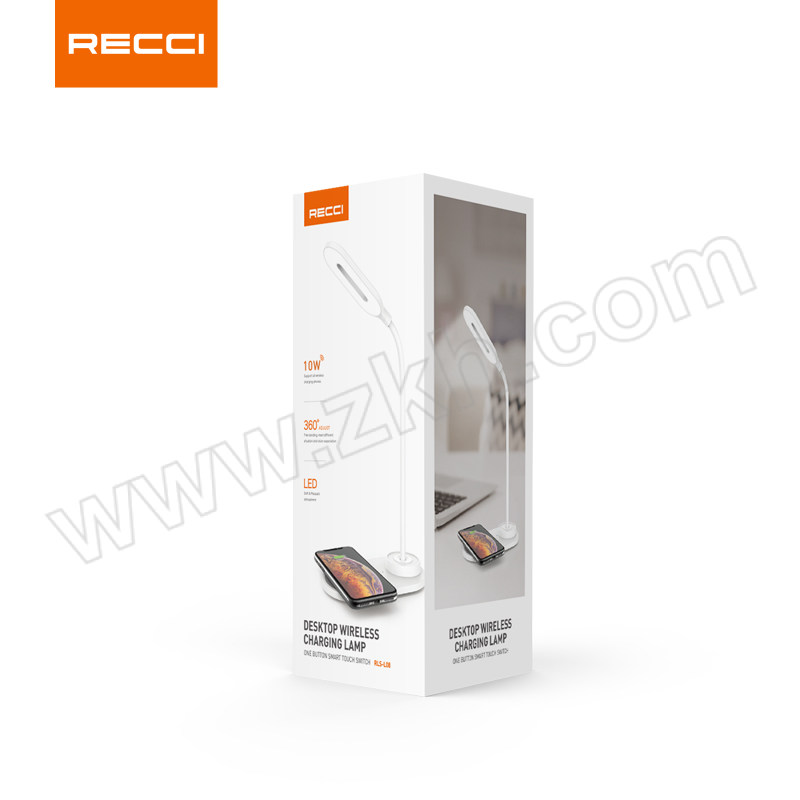 RECCI/锐思 无线充电台灯 RLS-L08 标配/白色/10W无线充/一键触摸开关/灯罩可调节 1个