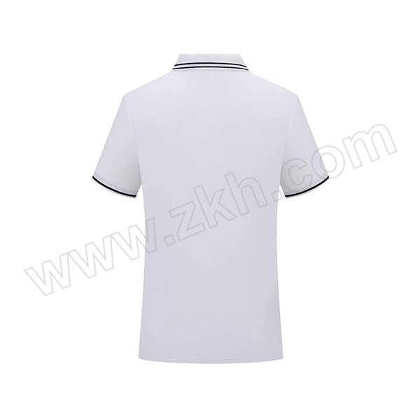 LANTU/蓝途 夏季冰蚕丝条纹领POLO衫 Y2902 4XL 白色 42.2%冰蚕丝+7.8%氨纶+50%聚酯纤维 1件