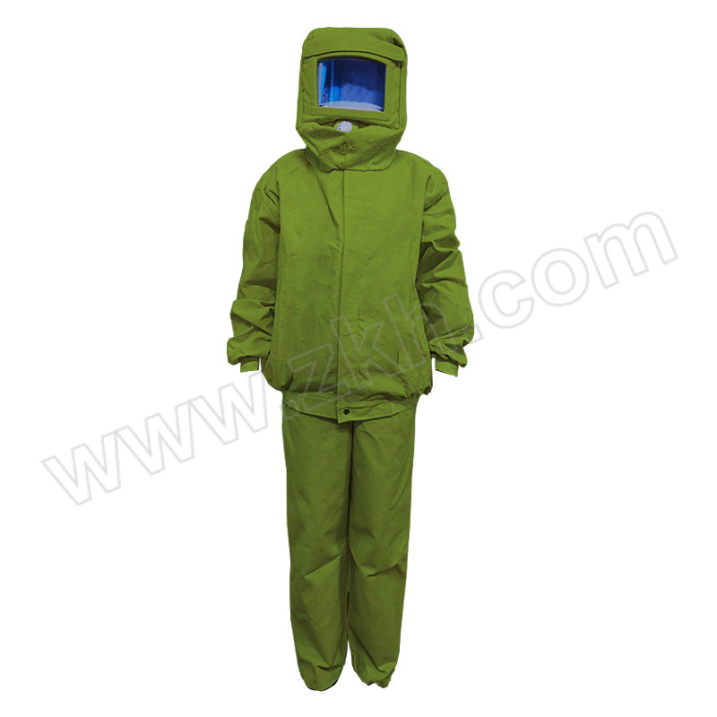 ALINIU/阿力牛 加厚耐磨喷砂服套装 AGF185 均码 绿色 含上衣×1+裤子×1 1套