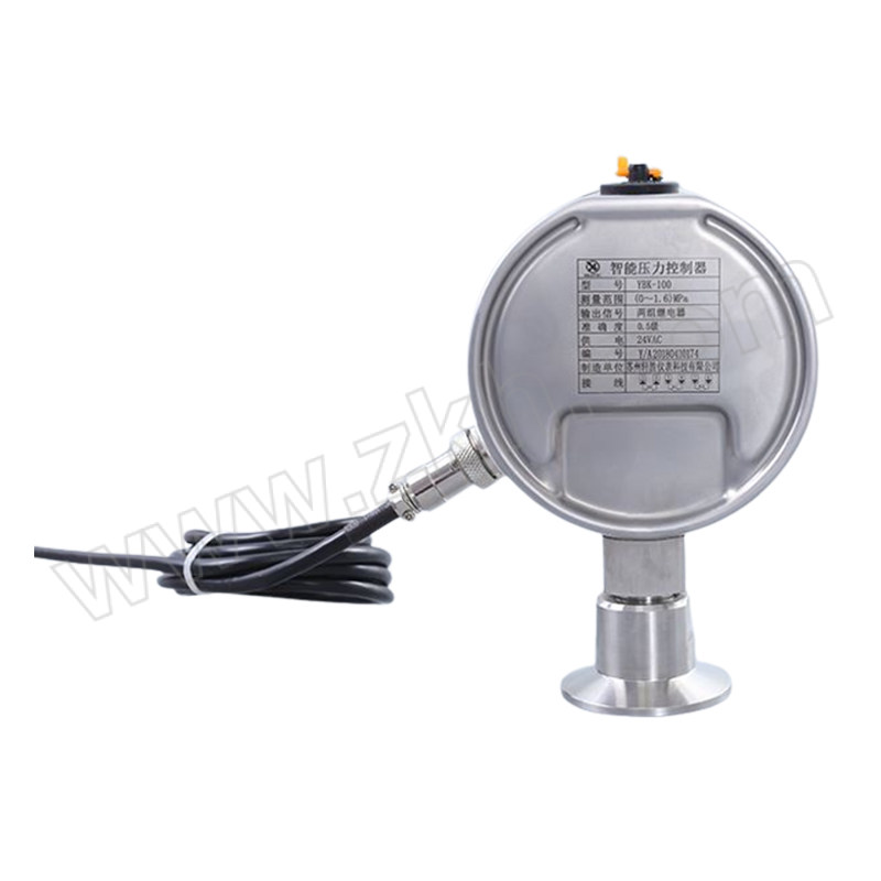 QIZIYI/齐自仪 压力开关 YK100K-5D2J2(0~2MPa) 50.5快装卡盘 径向 100mm表盘 2路开关量输出 1个