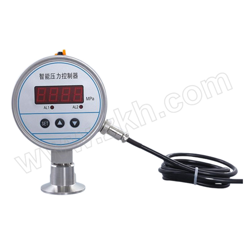 QIZIYI/齐自仪 压力开关 YK100K-5D2J2(0~2MPa) 50.5快装卡盘 径向 100mm表盘 2路开关量输出 1个