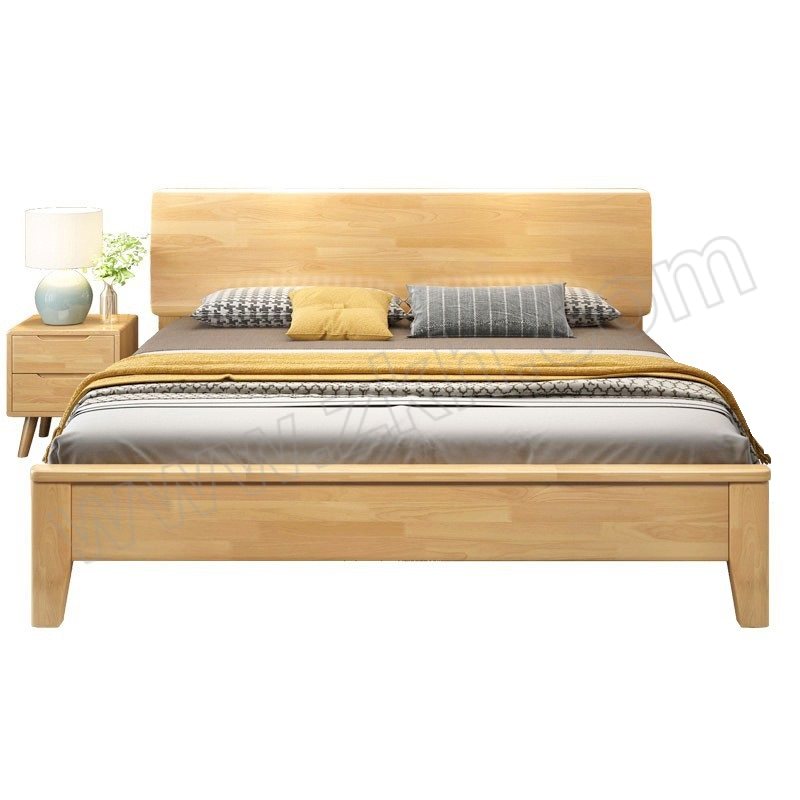 YINGLAN/迎兰 实木床框架款1.2米宽含1个床头柜 YL-SMCG2 尺寸1250×2150×420mm 1套