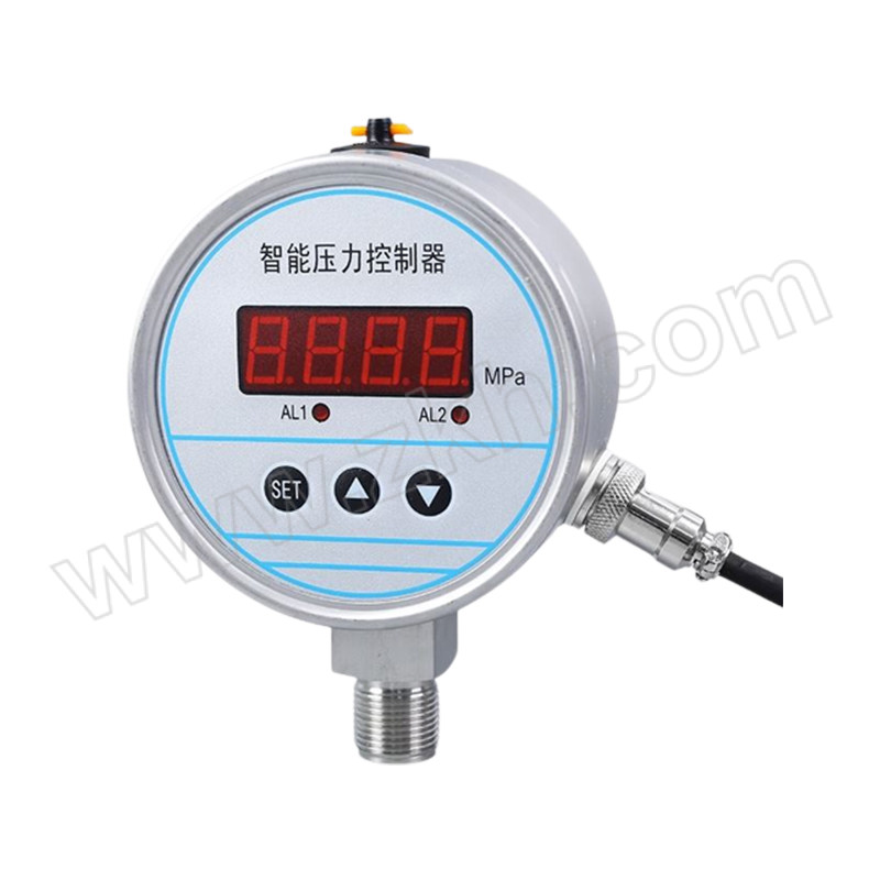 QIZIYI/齐自仪 压力开关 YK100-MD2J2(0~400kPa) M20×1.5外螺纹 径向 100mm表盘 2路继电器输出 1个
