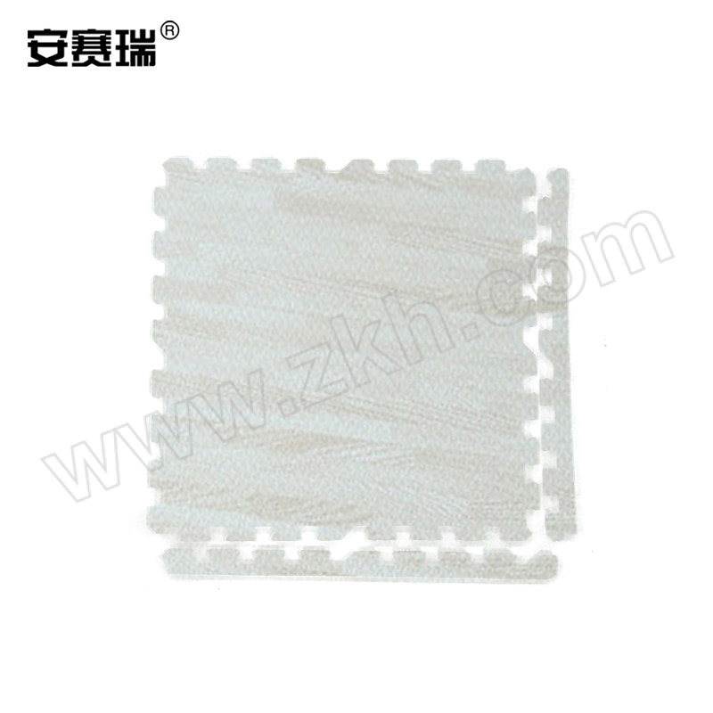 ANSAIRUI/安赛瑞 泡沫拼接地垫 27253 60×60cm 白色木纹 厚1.2cm 4片 1包