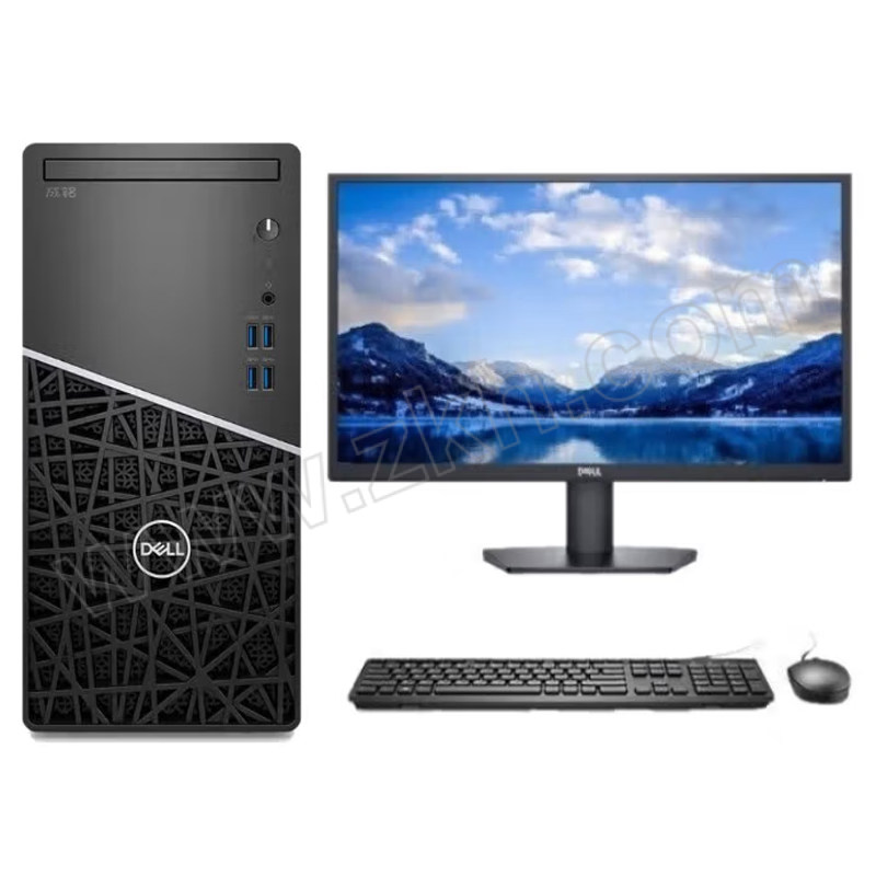 DELL/戴尔 商用台式机套装 成铭3900 定制 I3-12100 (16GB 512GB SSD 2G独显) WIN 11H 无线蓝牙 键鼠 23.8" 1台